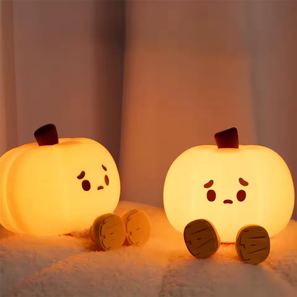 Veilleuse Halloween Mignonne en Silicone – Lampe LED Tactile Rechargeable