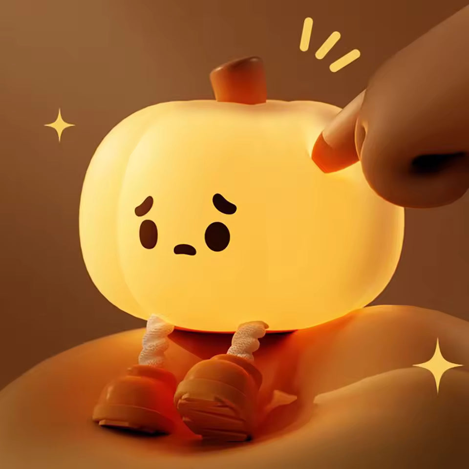Veilleuse Halloween Mignonne en Silicone – Lampe LED Tactile Rechargeable