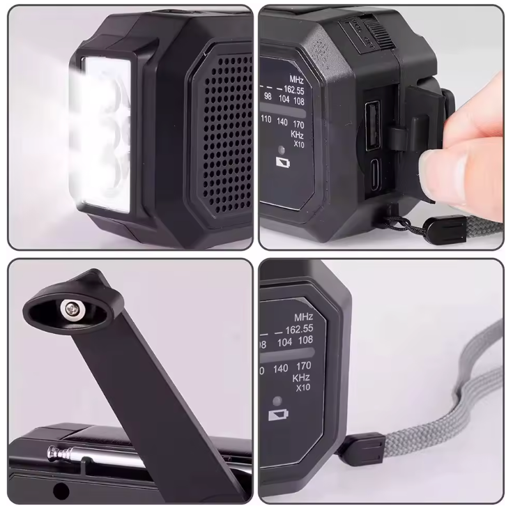 Radio Solaire Portable & Kit d’Urgence – Dynamo AM/FM avec Chargeur USB