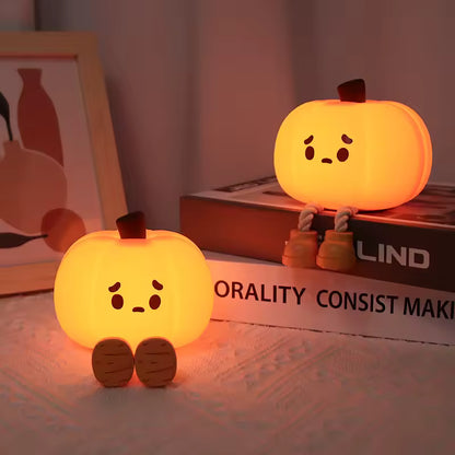 Veilleuse Halloween Mignonne en Silicone – Lampe LED Tactile Rechargeable
