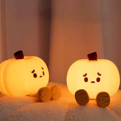 Veilleuse Halloween Mignonne en Silicone – Lampe LED Tactile Rechargeable