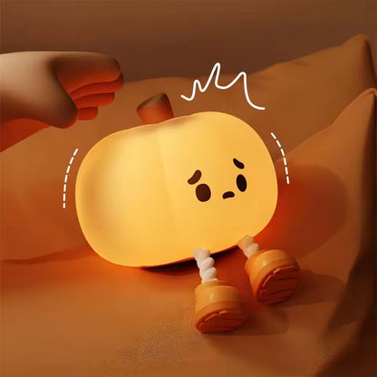 Veilleuse Halloween Mignonne en Silicone – Lampe LED Tactile Rechargeable